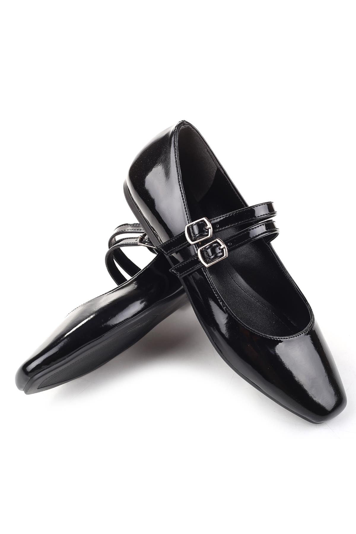 333 Kadın Rugan Babet Ayakkabı - Görsel 6