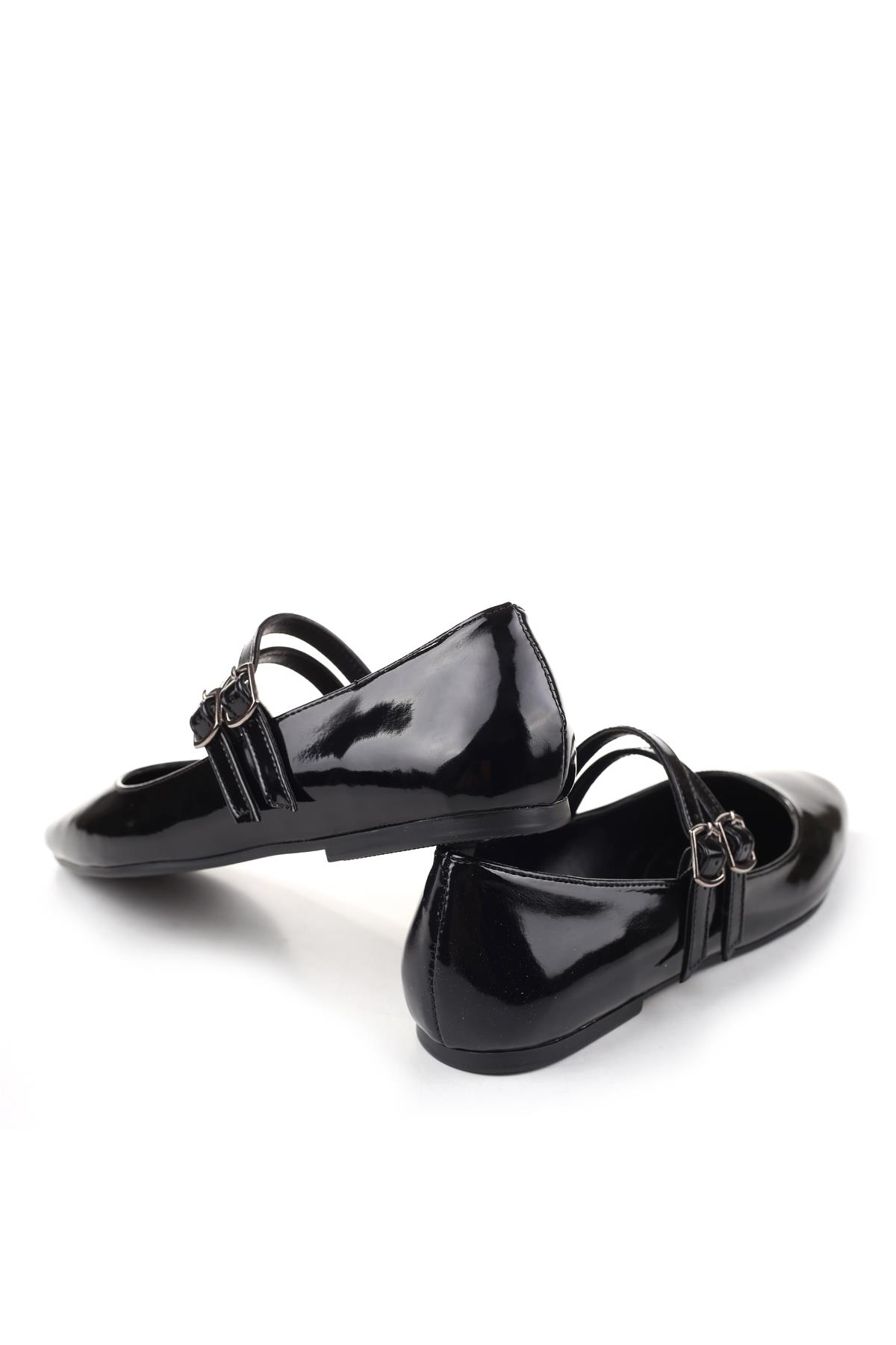 333 Kadın Rugan Babet Ayakkabı - Görsel 7