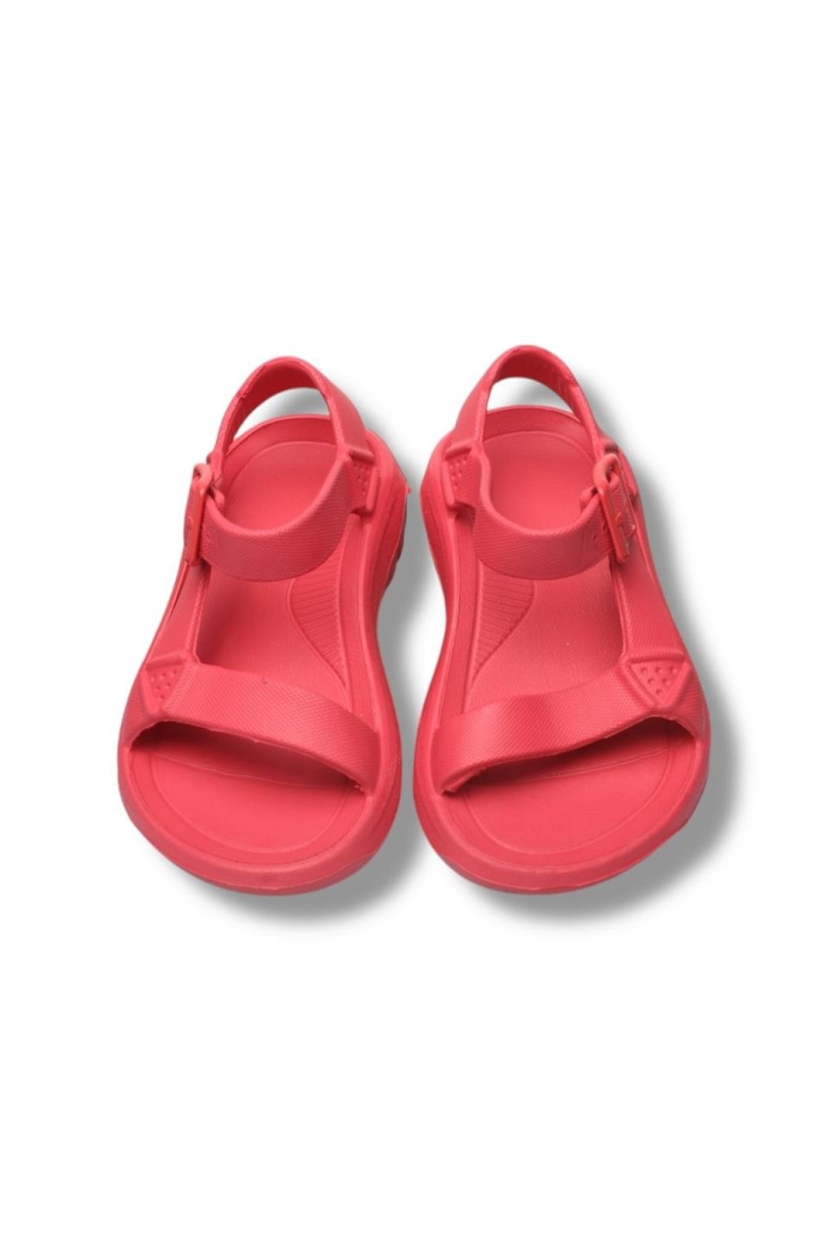 Kolay Giyilebilir Rahat Eva Çocuk Sandalet KIRMIZI - Görsel 4