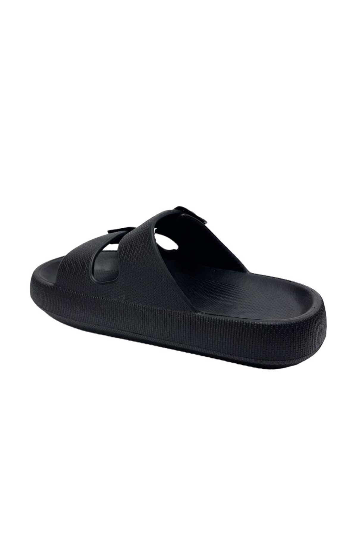 Unisex Çift Tokalı Medikal Hafif Eva Terlik SİYAH - Görsel 3
