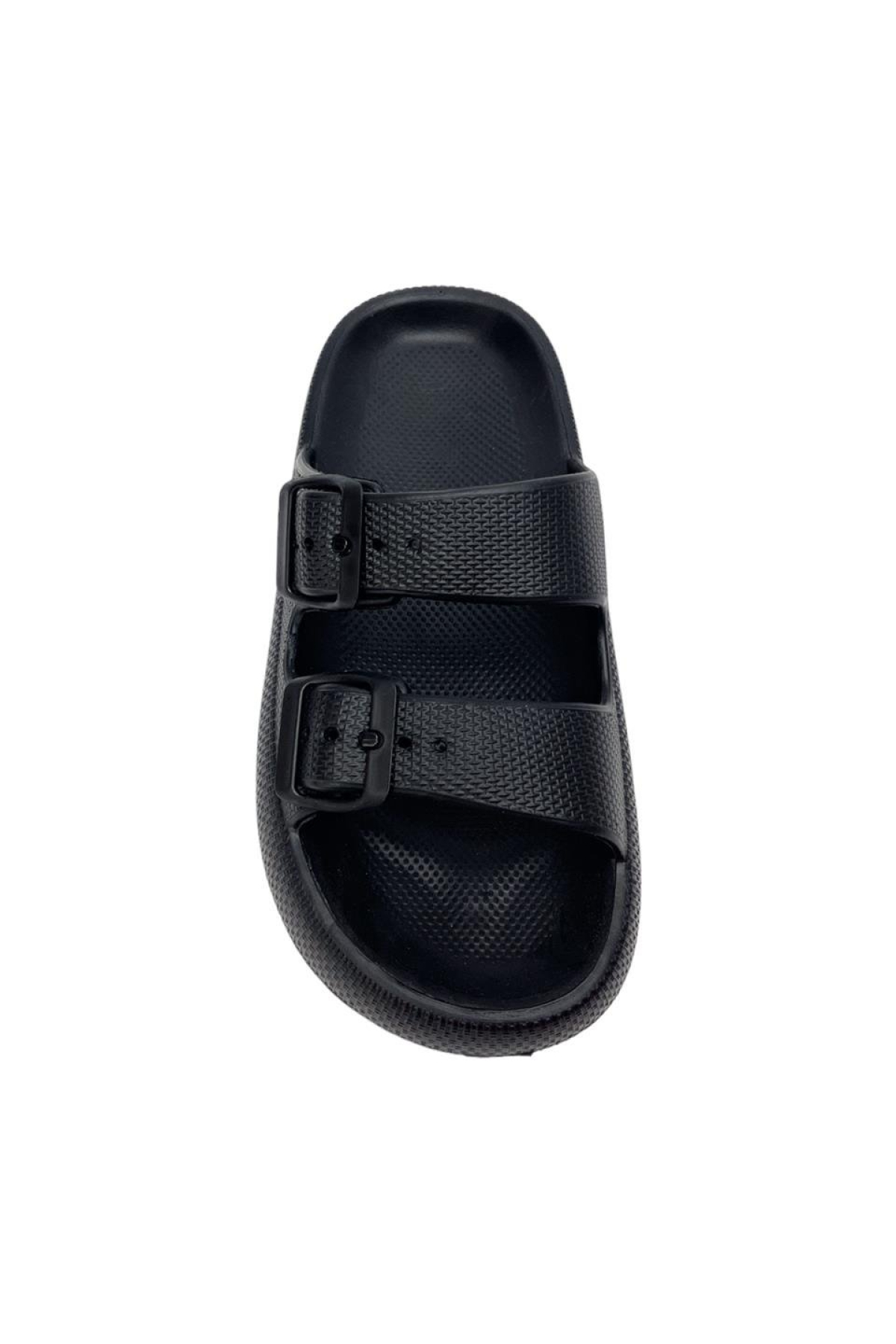Unisex Çift Tokalı Medikal Hafif Eva Terlik SİYAH - Görsel 4