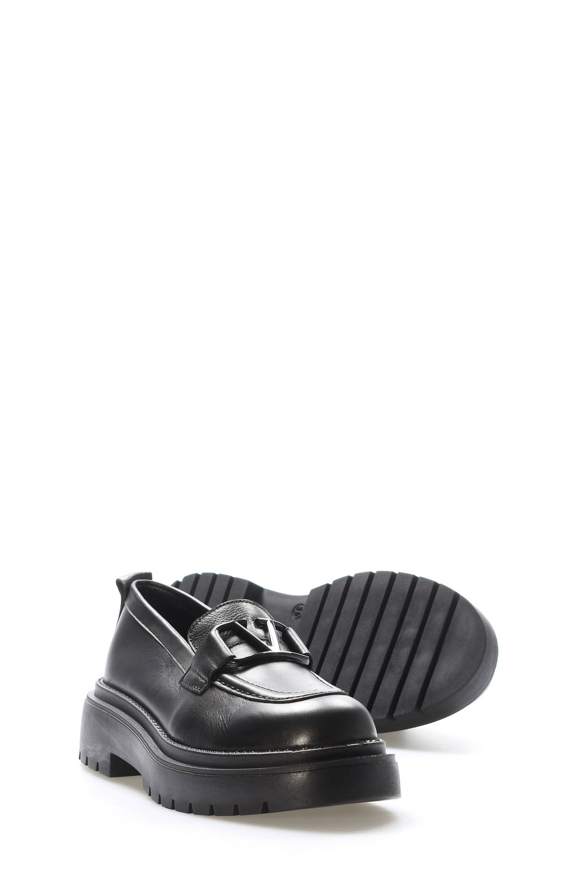 Hakiki Deri Kadın Casual Ayakkabı 164ZA2047 - Görsel 4