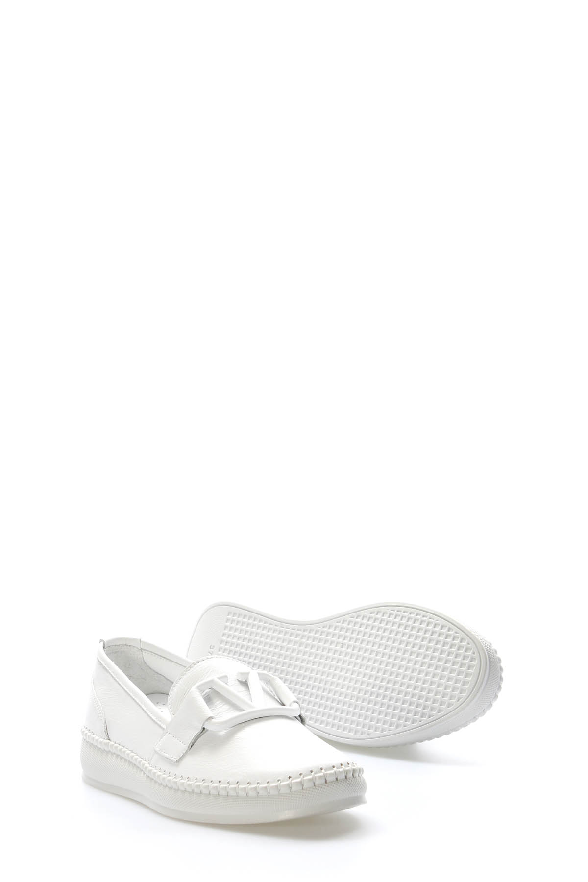 Hakiki Deri Kadın Casual Ayakkabı 164ZA2044 - Görsel 4