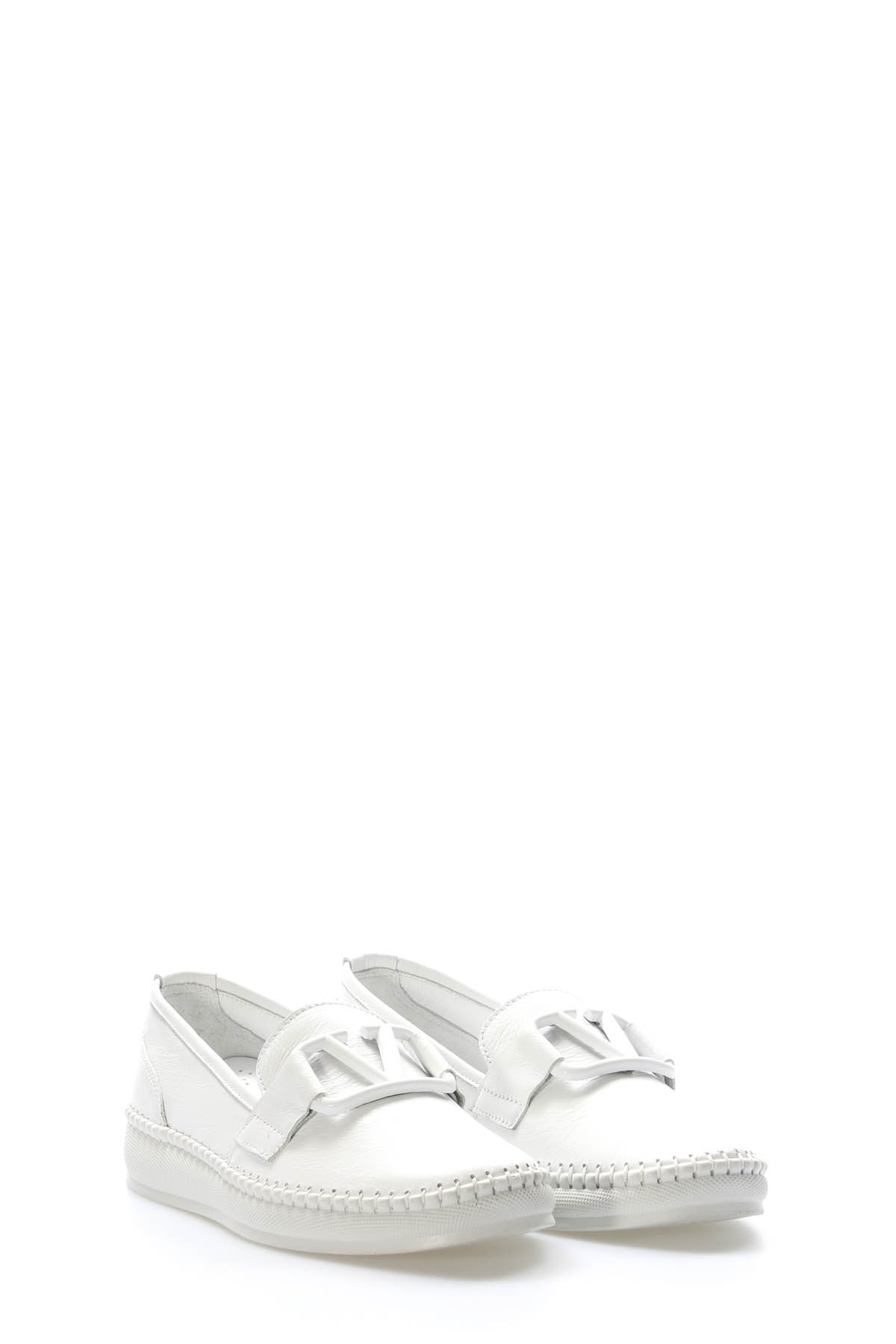 Hakiki Deri Kadın Casual Ayakkabı 164ZA2044 - Görsel 5