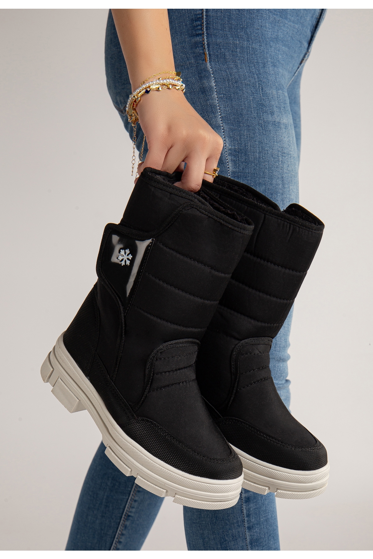 Diva Termal Kürklü Bantlı Soğuk Dayanıklı Kadın Bot Çizme Kar Botu - Görsel 3