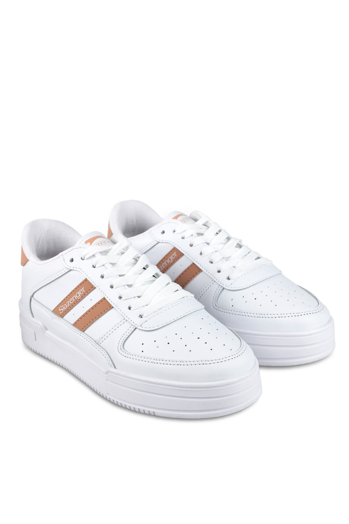 CAMP IN Kadın Sneaker Ayakkabı Beyaz / Somon - Görsel 3