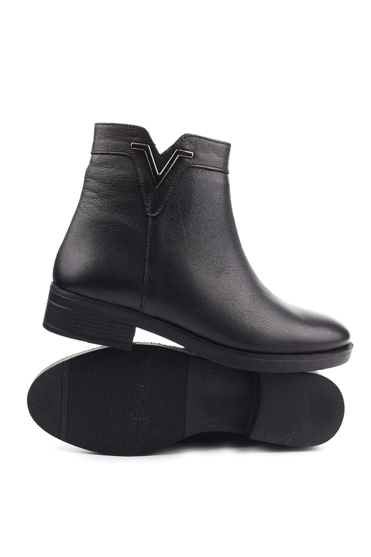 21893-1 Termo Taban Hakiki Deri Günlük Kadın Bot - Görsel 6
