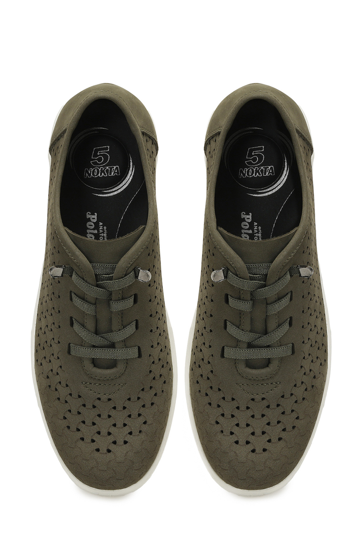 Polaris 5 Nokta 105550.SZ5FX Haki Kadın Dolgu Ayakkabı - Görsel 5
