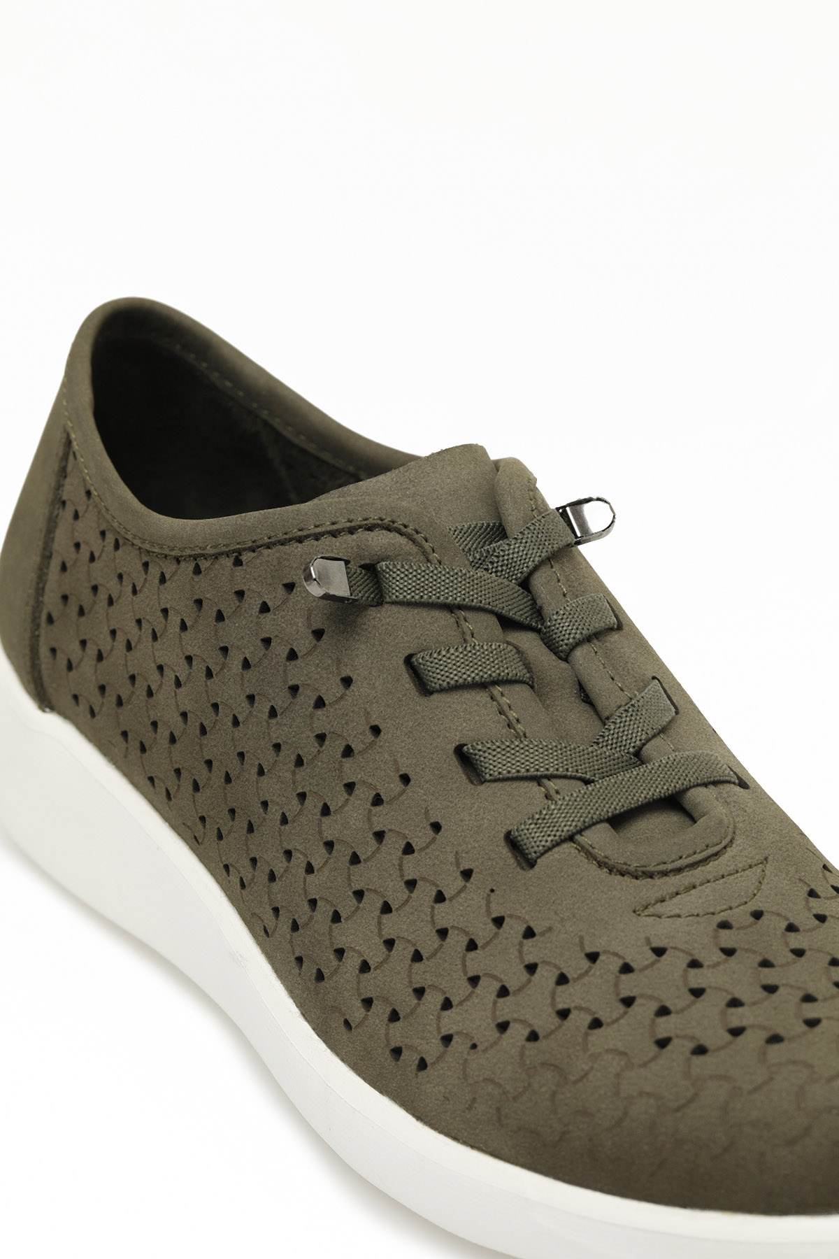 Polaris 5 Nokta 105550.SZ5FX Haki Kadın Dolgu Ayakkabı - Görsel 8