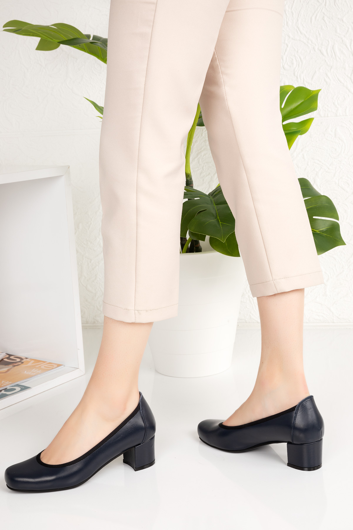 Gondol Kadın Hakiki Deri Rahat Günlük Topuklu Ayakkabı şhn.280 - Görsel 7