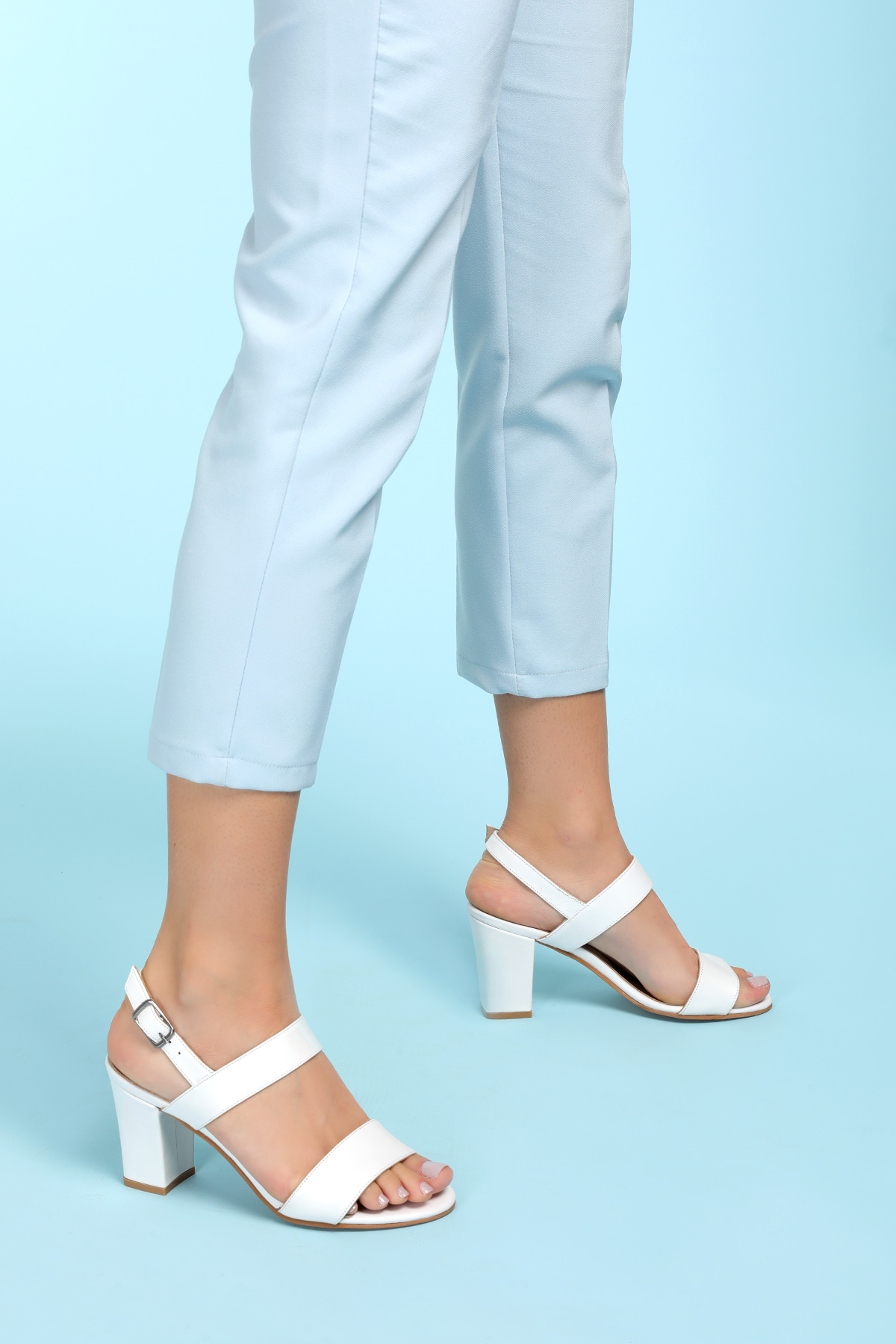 Gondol Kadın Hakiki Deri Klasik Günlük Rahat Topuklu Ayakkabı şhn.48 - Görsel 7