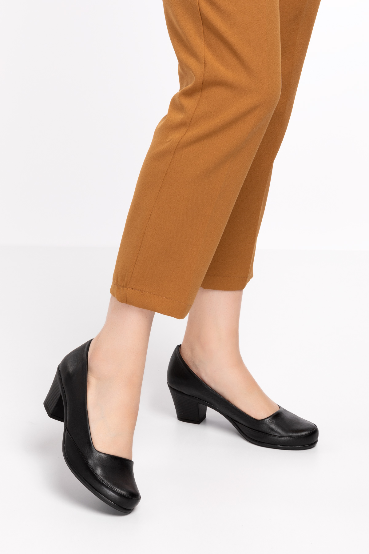 Gondol Kadın Hakiki Deri Klasik Topuklu Ayakkabı vdt.8080 - Görsel 7