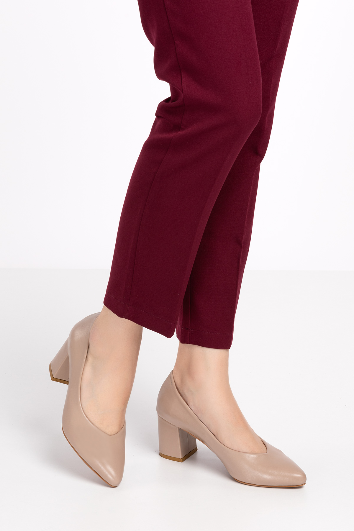 Gondol Kadın Hakiki Deri Klasik Topuklu Ayakkabı şhn.1930 - Görsel 4