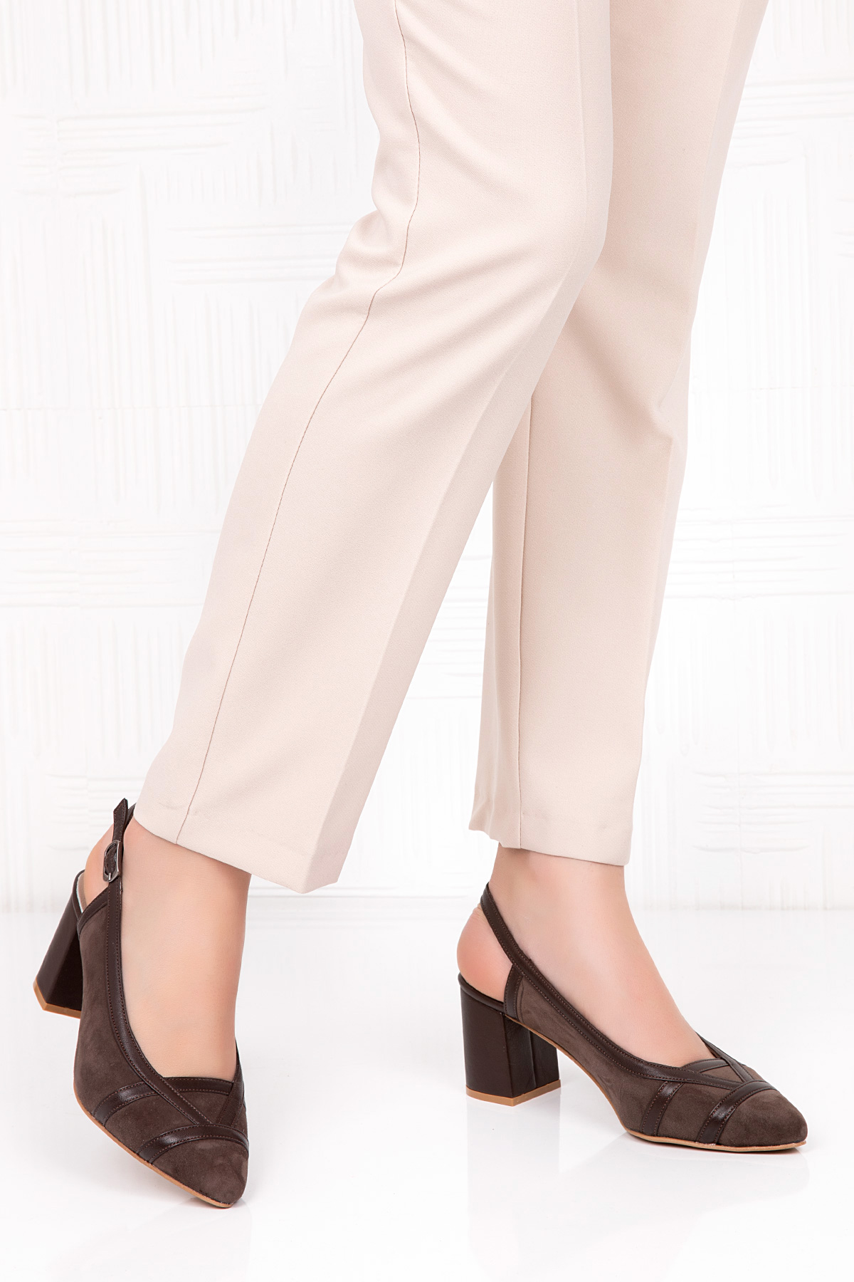 Gondol Hakiki Deri Renkli Tar Topuklu Ayakkabı şhn.75 - Görsel 3