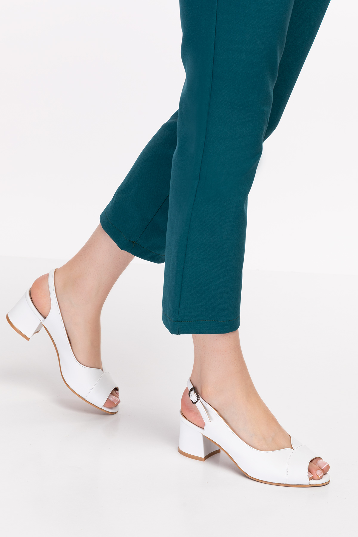 Gondol Kadın Hakiki Deri Klasik Topuklu Ayakkabı şhn.836 - Görsel 4