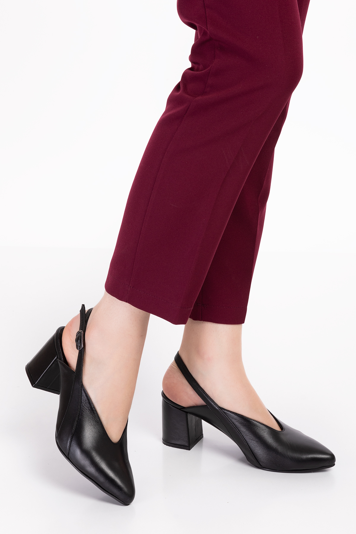 Gondol Kadın Hakiki Deri Klasik Topuklu Ayakkabı şhn.813 - Görsel 5
