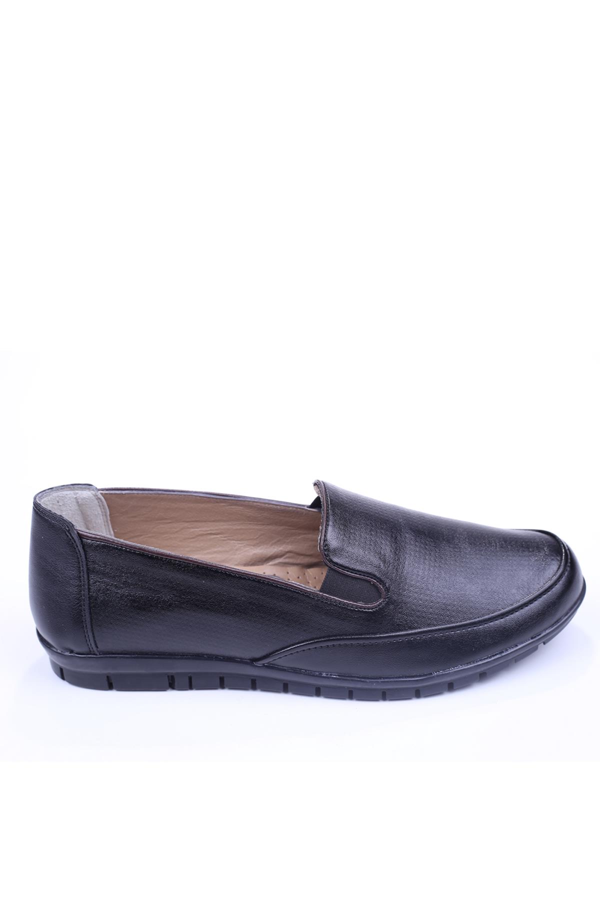 M139 Kadın Siyah Günlük Ortop Anne Ayakkabısı - Görsel 2