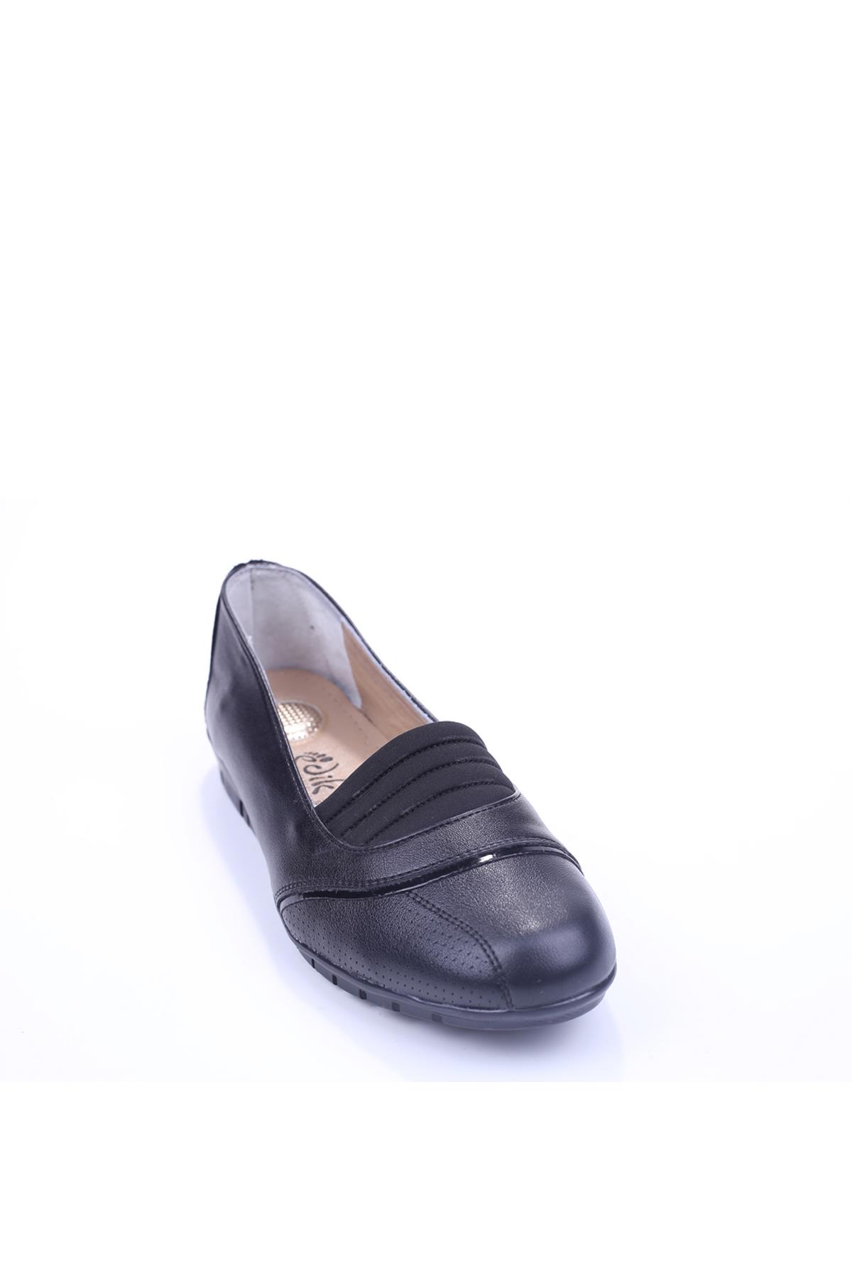 124 Kadın Siyah Günlük Ortop Anne Ayakkabısı - Görsel 3