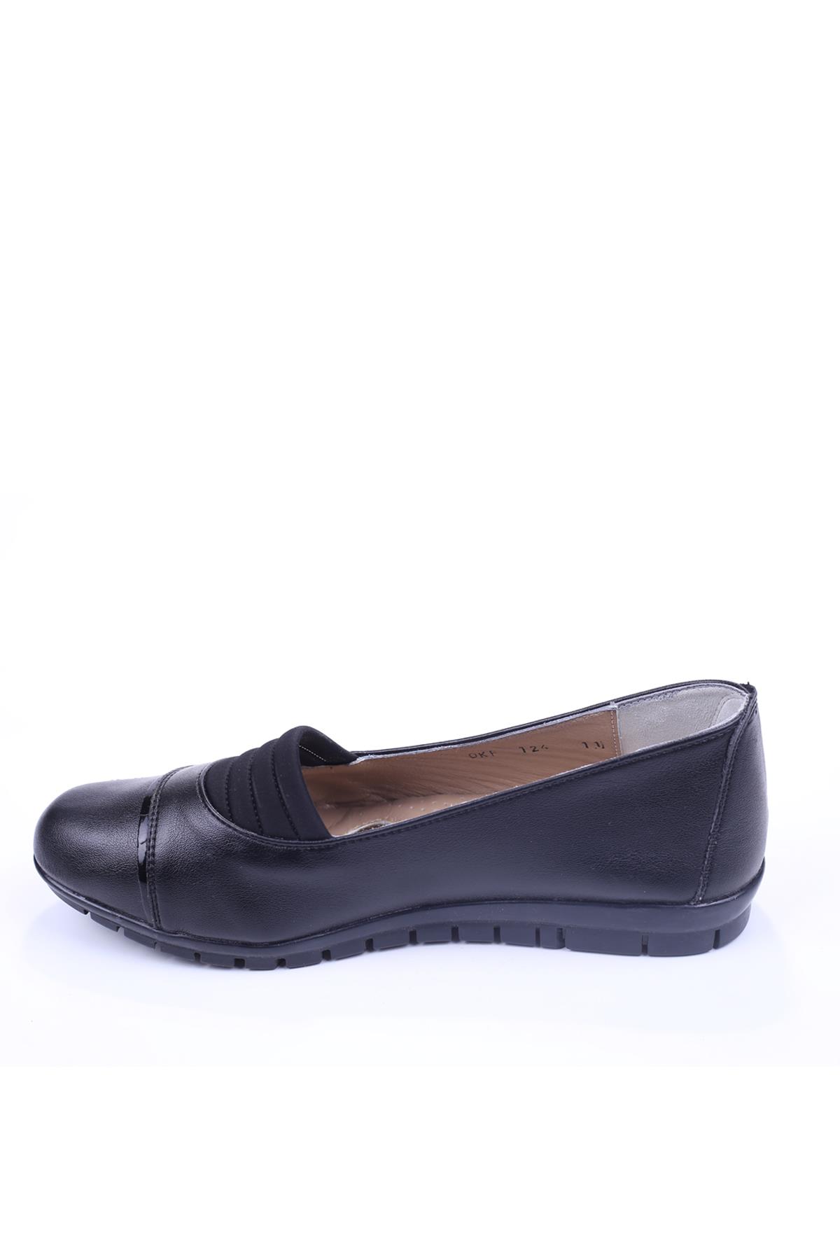124 Kadın Siyah Günlük Ortop Anne Ayakkabısı - Görsel 4