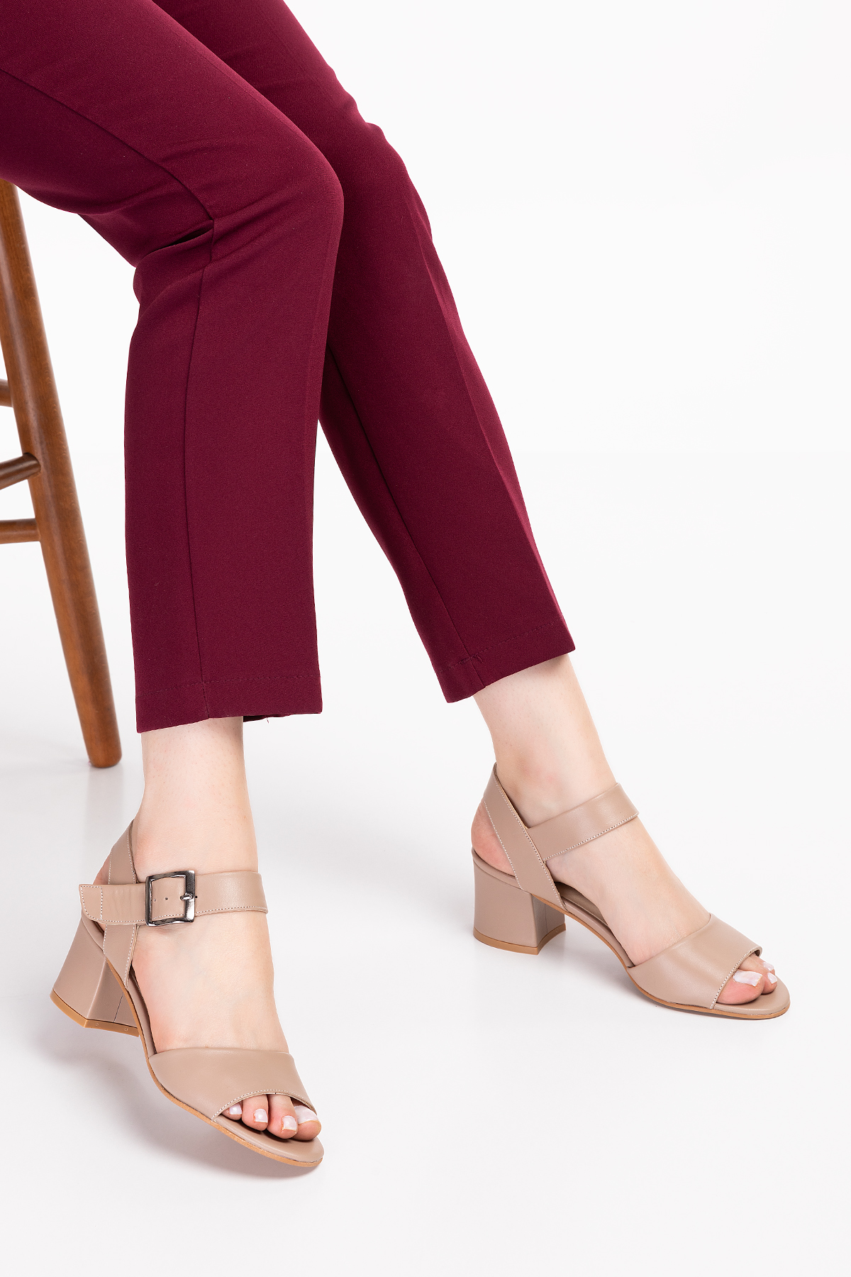 Gondol Kadın Hakiki Deri Topuklu Ayakkabı şhn.1937 - Görsel 4