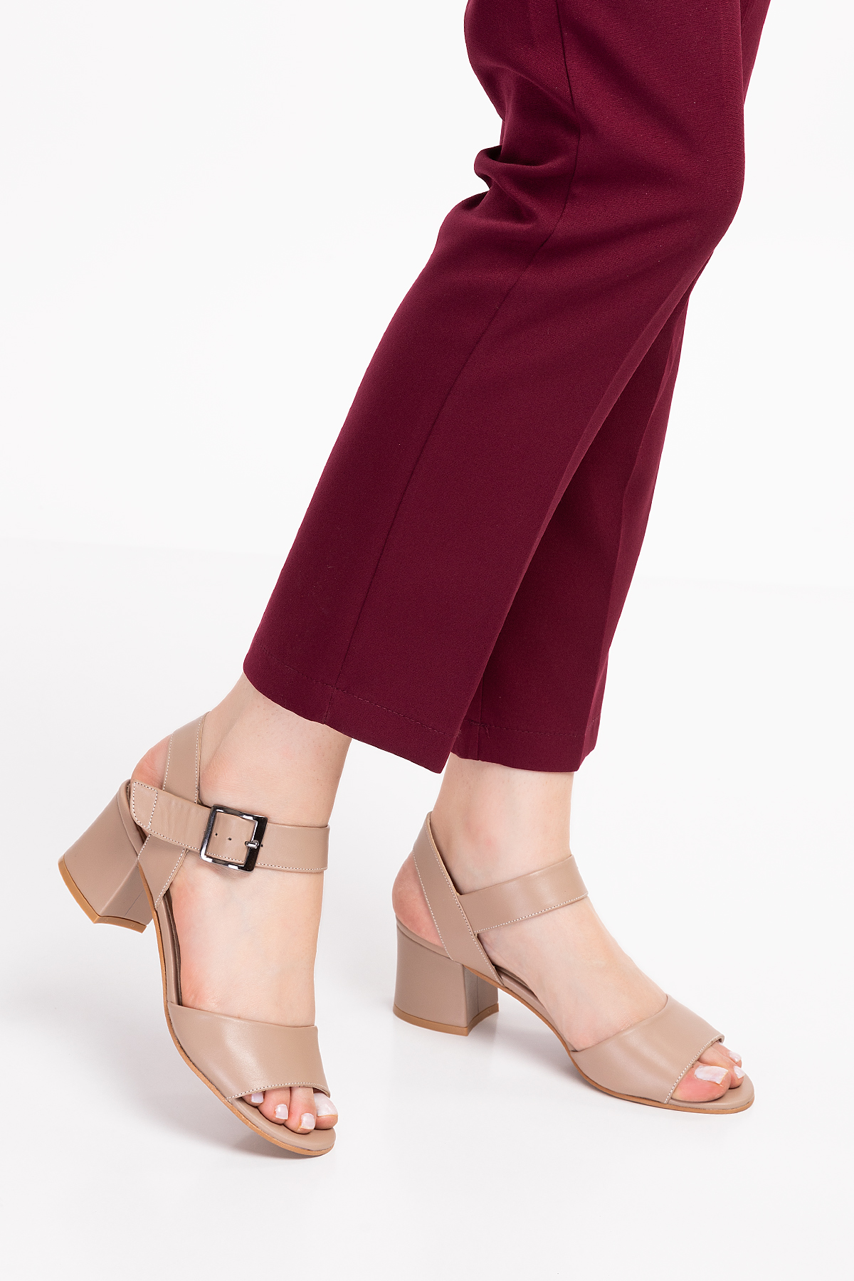 Gondol Kadın Hakiki Deri Topuklu Ayakkabı şhn.1937 - Görsel 5