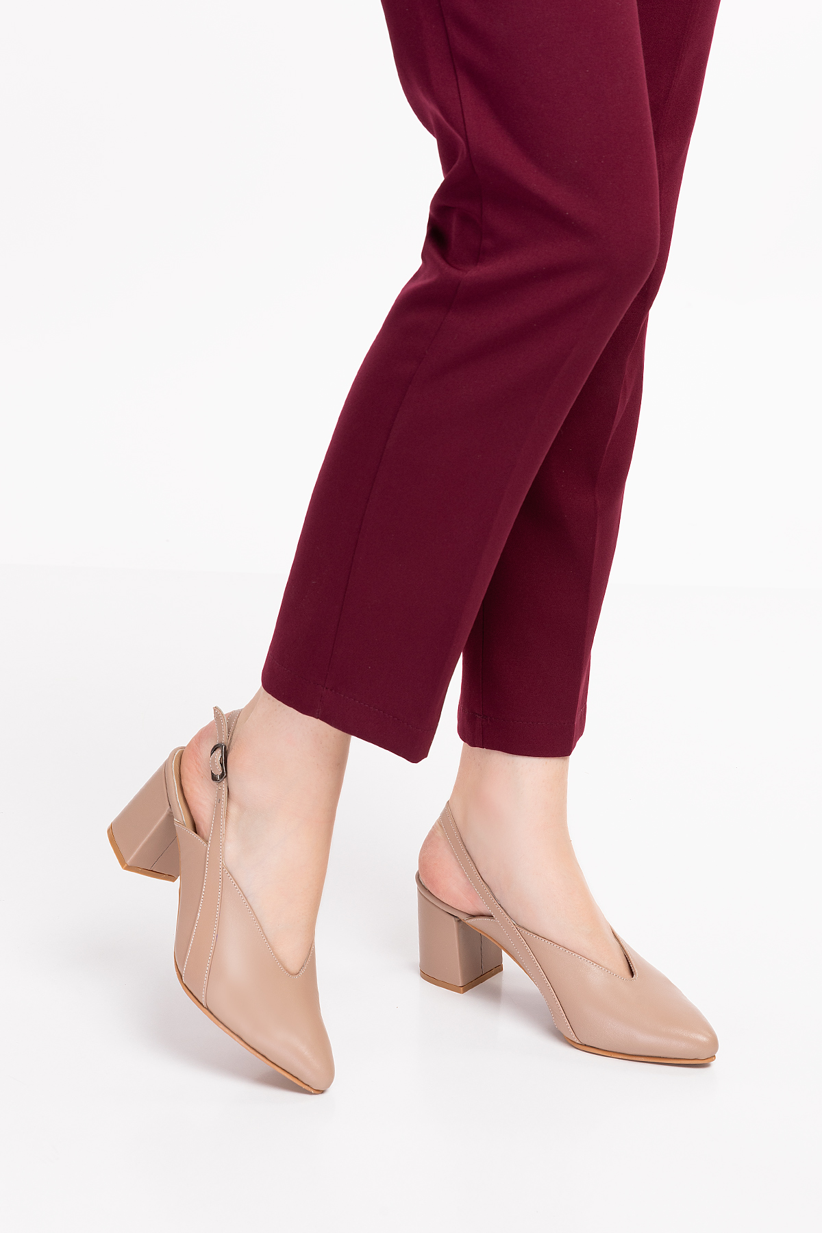 Gondol Kadın Hakiki Deri Klasik Topuklu Ayakkabı şhn.813 - Görsel 3