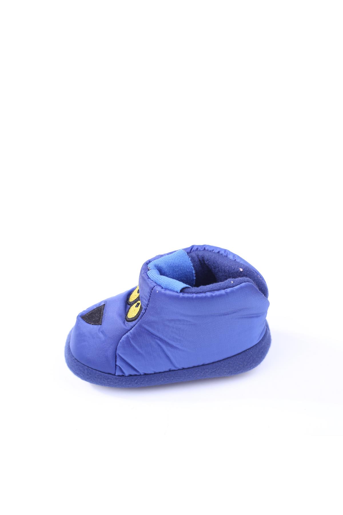 Dr Terlik 689 Erkek Çocuk Lacivert Emoji Desenli Ev-Halı Ayakkabısı - Görsel 4