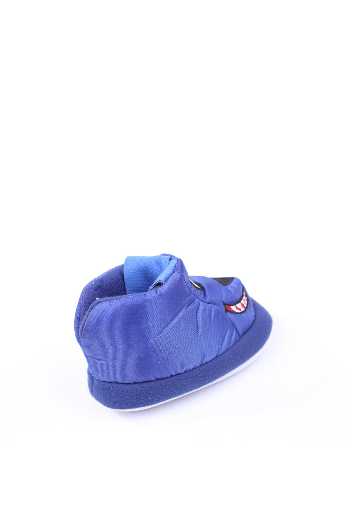 Dr Terlik 689 Erkek Çocuk Lacivert Emoji Desenli Ev-Halı Ayakkabısı - Görsel 5