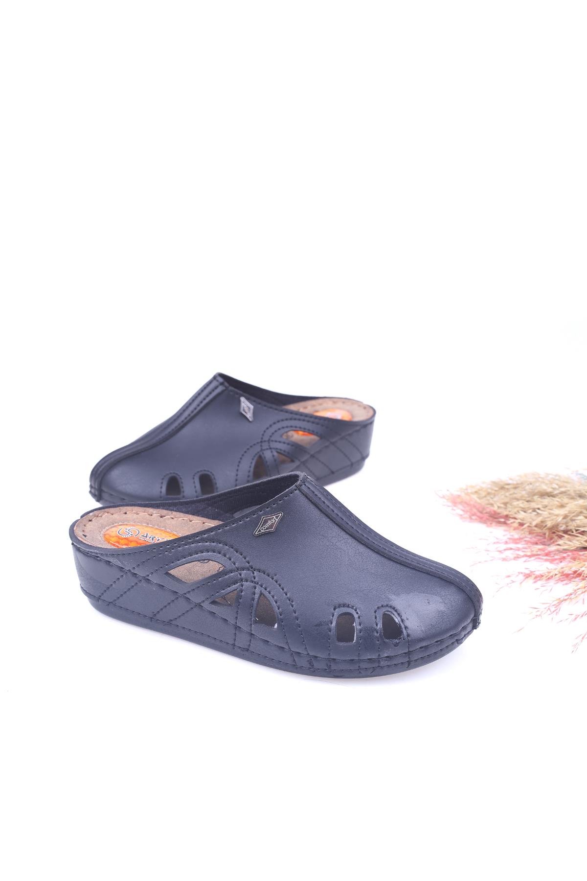 Aryan Aryan Siyah 130 Önü Kapalı Jell Taban Günlük Kadın Terlik Sandalet & Terlik | Flo Siyah - 3. görsel