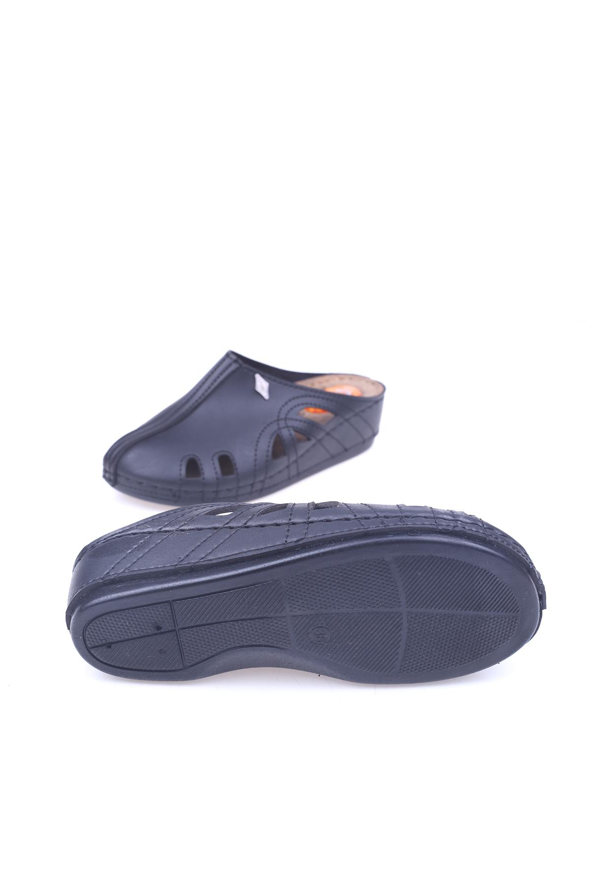 Aryan Aryan Siyah 130 Önü Kapalı Jell Taban Günlük Kadın Terlik Sandalet & Terlik | Flo Siyah - 6. görsel
