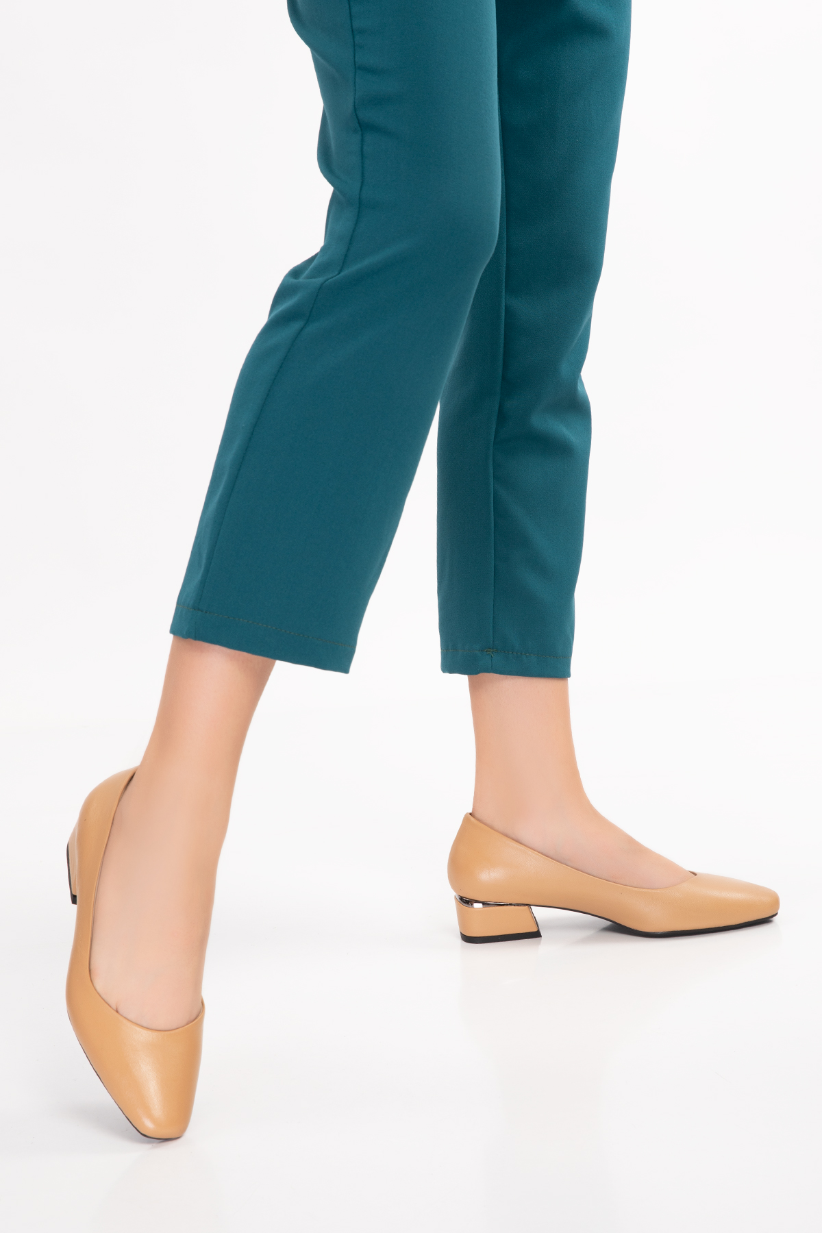 Gondol Hakiki Deri Kısa Topuklu Ayakkabı vdt.07 - Görsel 5