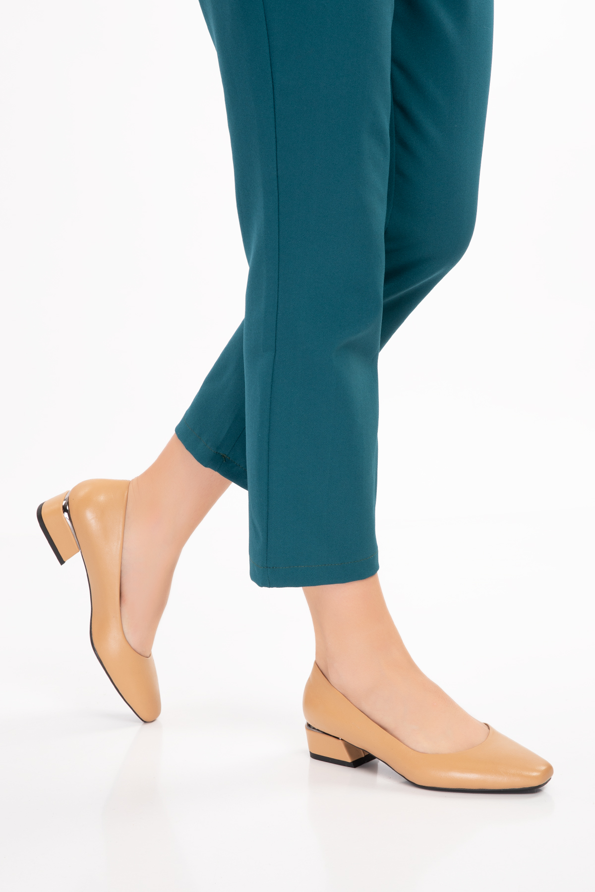 Gondol Hakiki Deri Kısa Topuklu Ayakkabı vdt.07 - Görsel 2