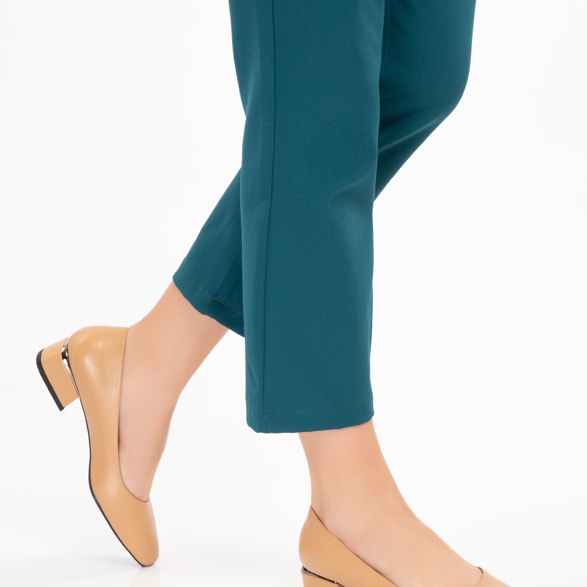 Gondol Hakiki Deri Kısa Topuklu Ayakkabı vdt.07 - Görsel 8