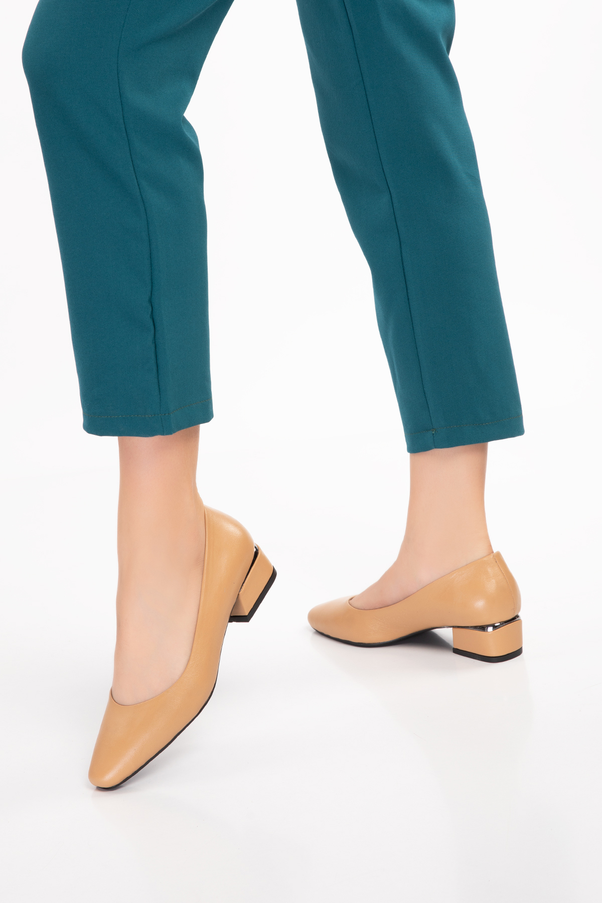 Gondol Hakiki Deri Kısa Topuklu Ayakkabı vdt.07 - Görsel 6