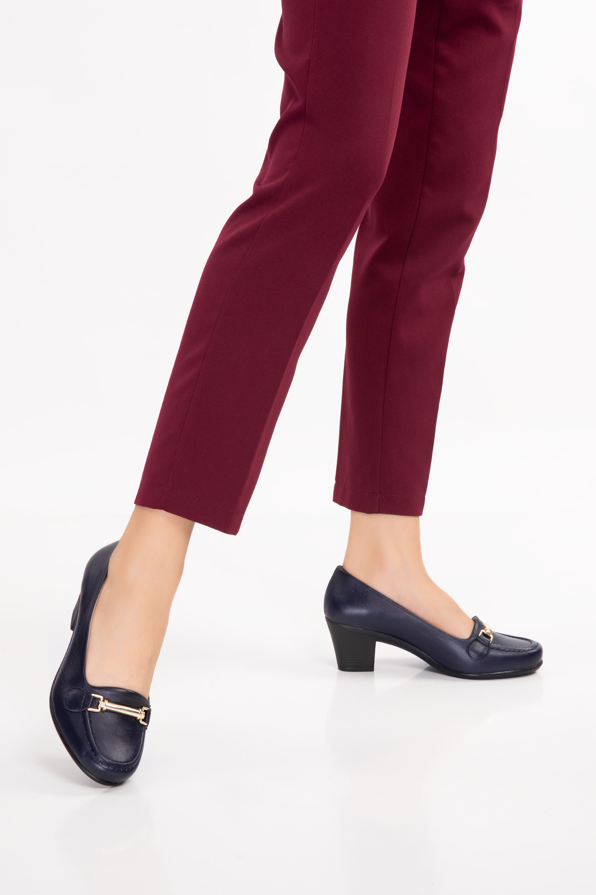 Gondol Hakiki Deri Rahat Klasik Topuklu Ayakkabı vdt.71 - Görsel 4