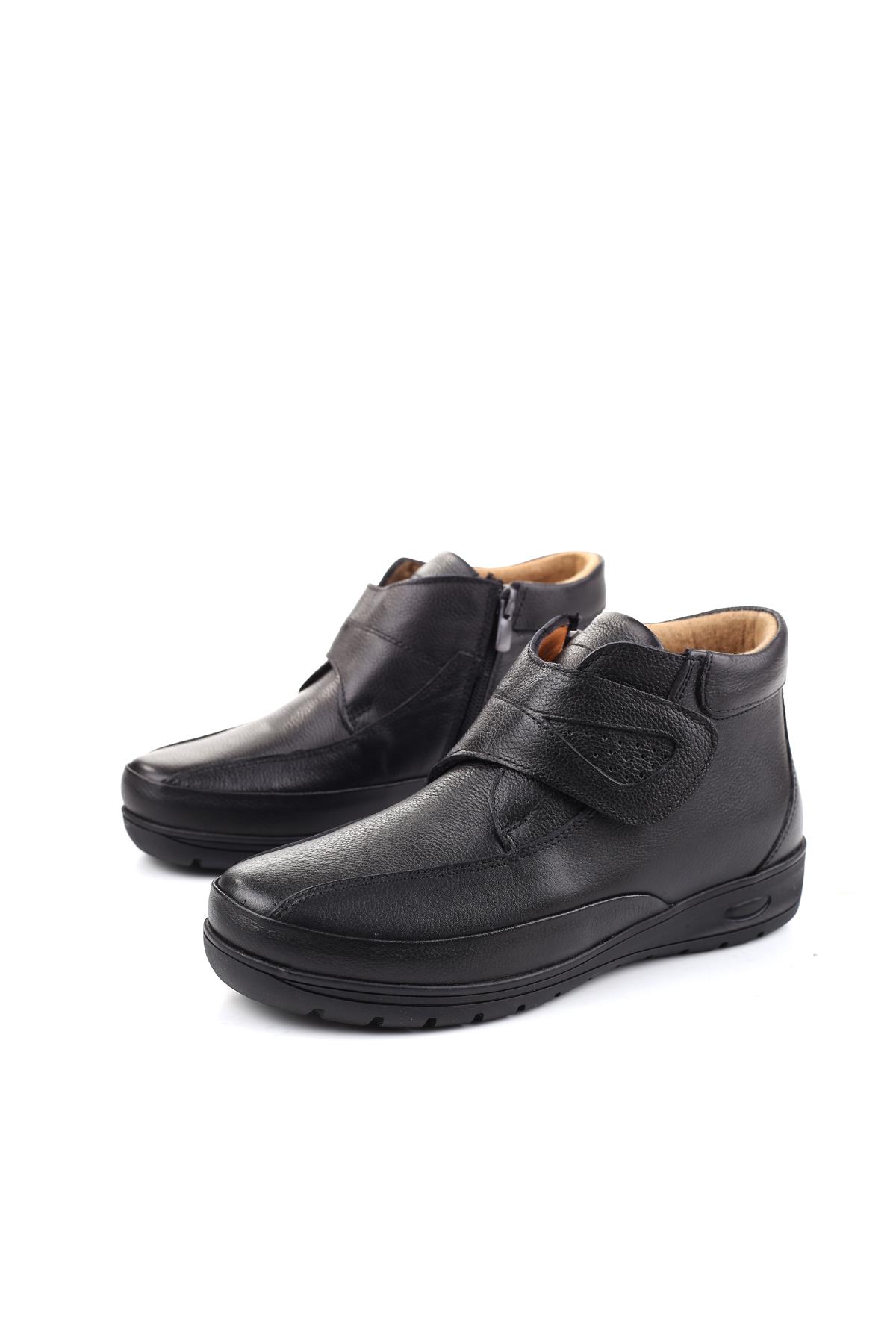 221 Hakiki Deri Ortopedik Taban Cırtlı Anne Bot - Görsel 4