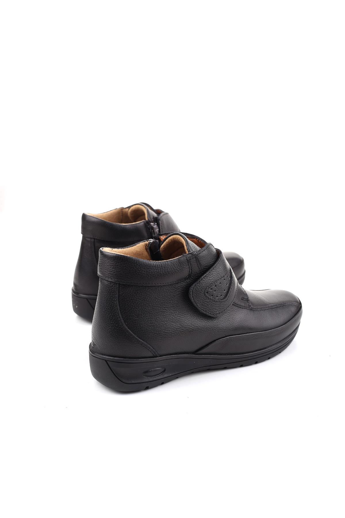 221 Hakiki Deri Ortopedik Taban Cırtlı Anne Bot - Görsel 5