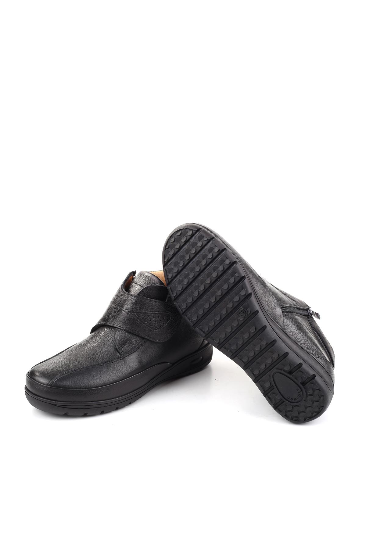 221 Hakiki Deri Ortopedik Taban Cırtlı Anne Bot - Görsel 6