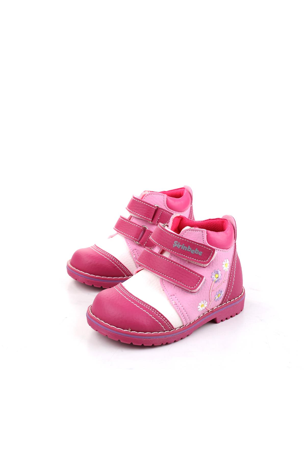 Şirin Bebe 3248 Cırtlı Kaymaz Taban Kız Çocuk Bot - Görsel 4