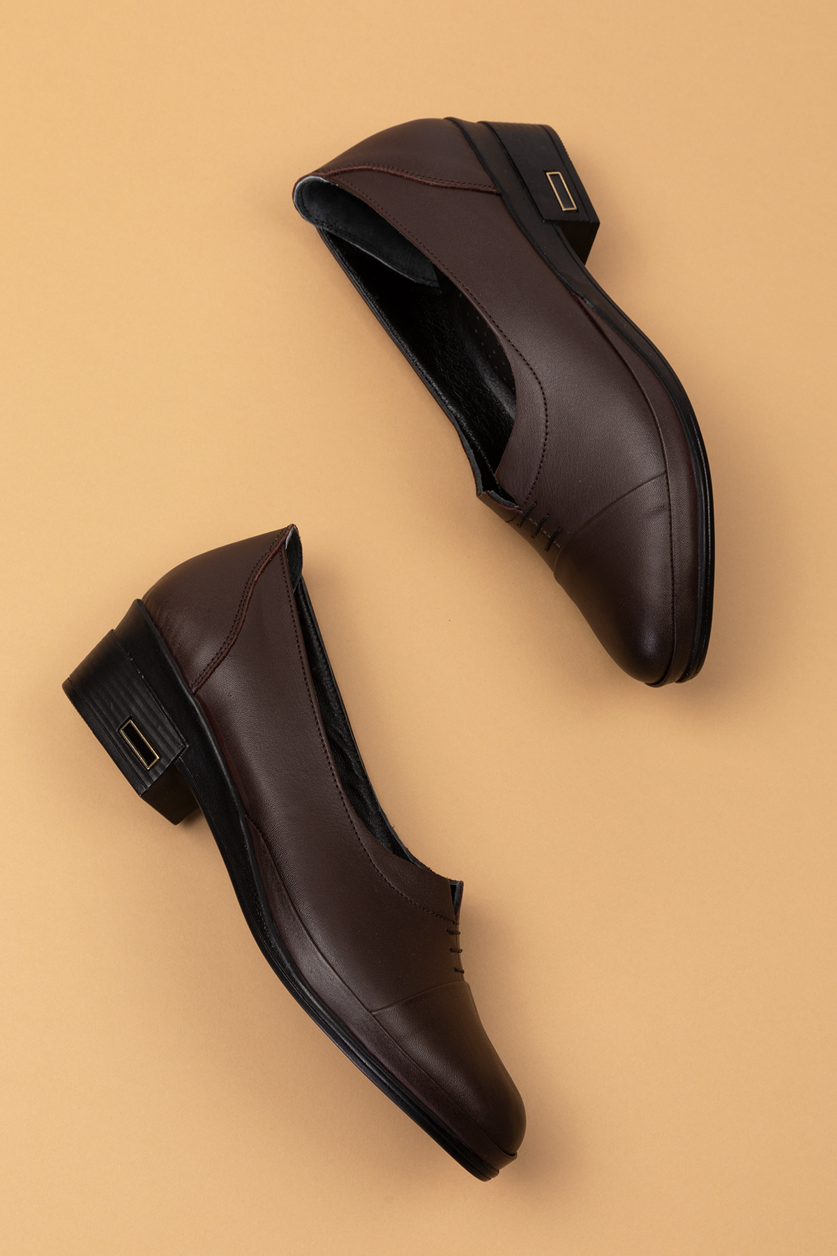 Gondol Kadın Hakiki Deri Topuklu Ayakkabı msa.67 - Görsel 8