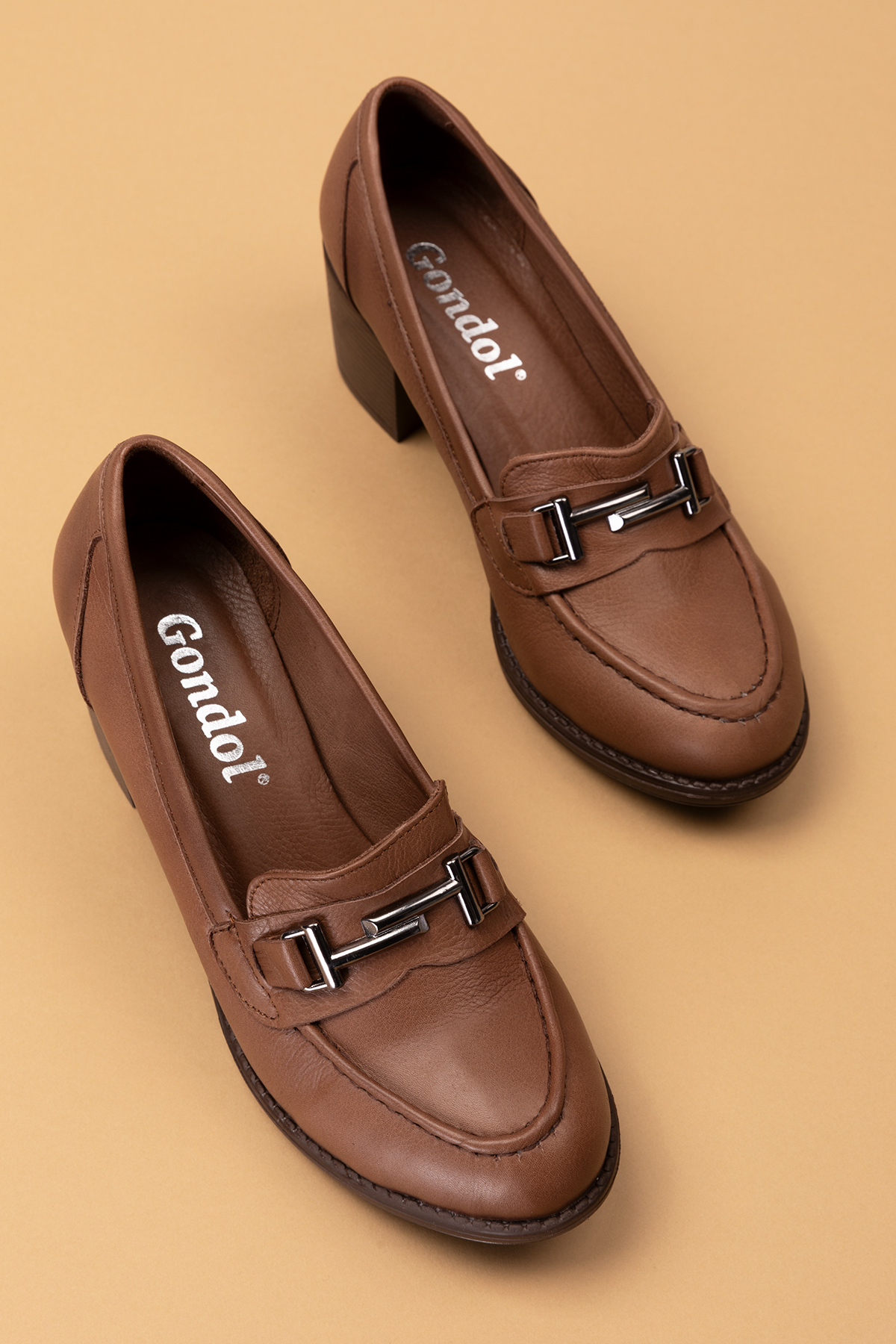 Gondol Kadın Hakiki Deri Rahat Topuklu Ayakkabı anl.7082 - Görsel 2