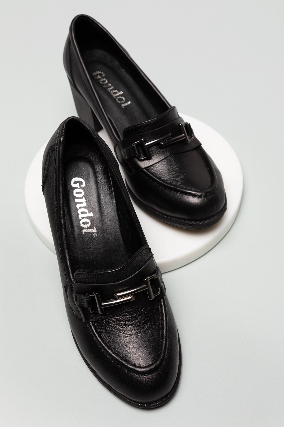 Gondol Kadın Hakiki Deri Rahat Topuklu Ayakkabı anl.7082 - Görsel 3