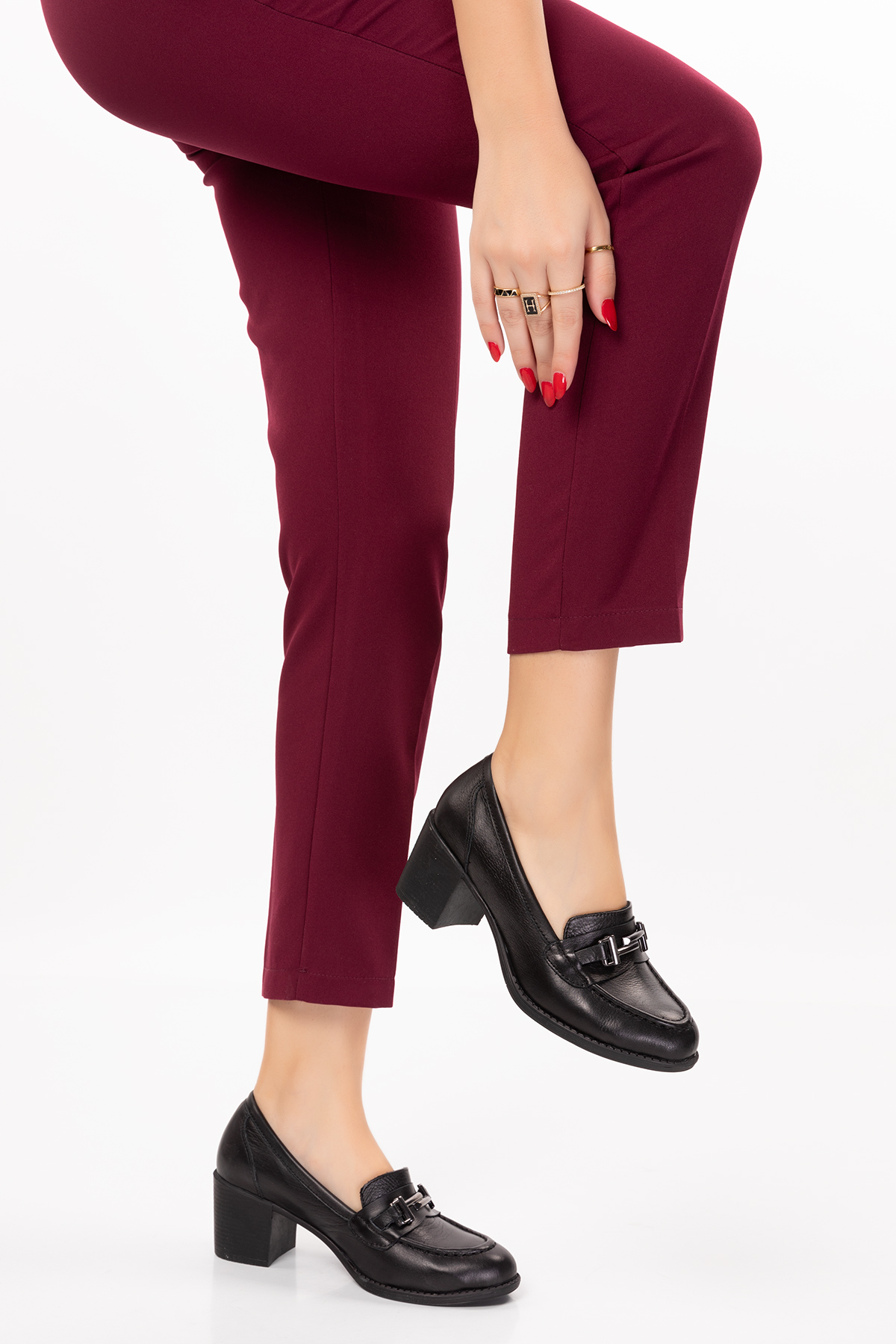 Gondol Kadın Hakiki Deri Rahat Topuklu Ayakkabı anl.7082 - Görsel 7