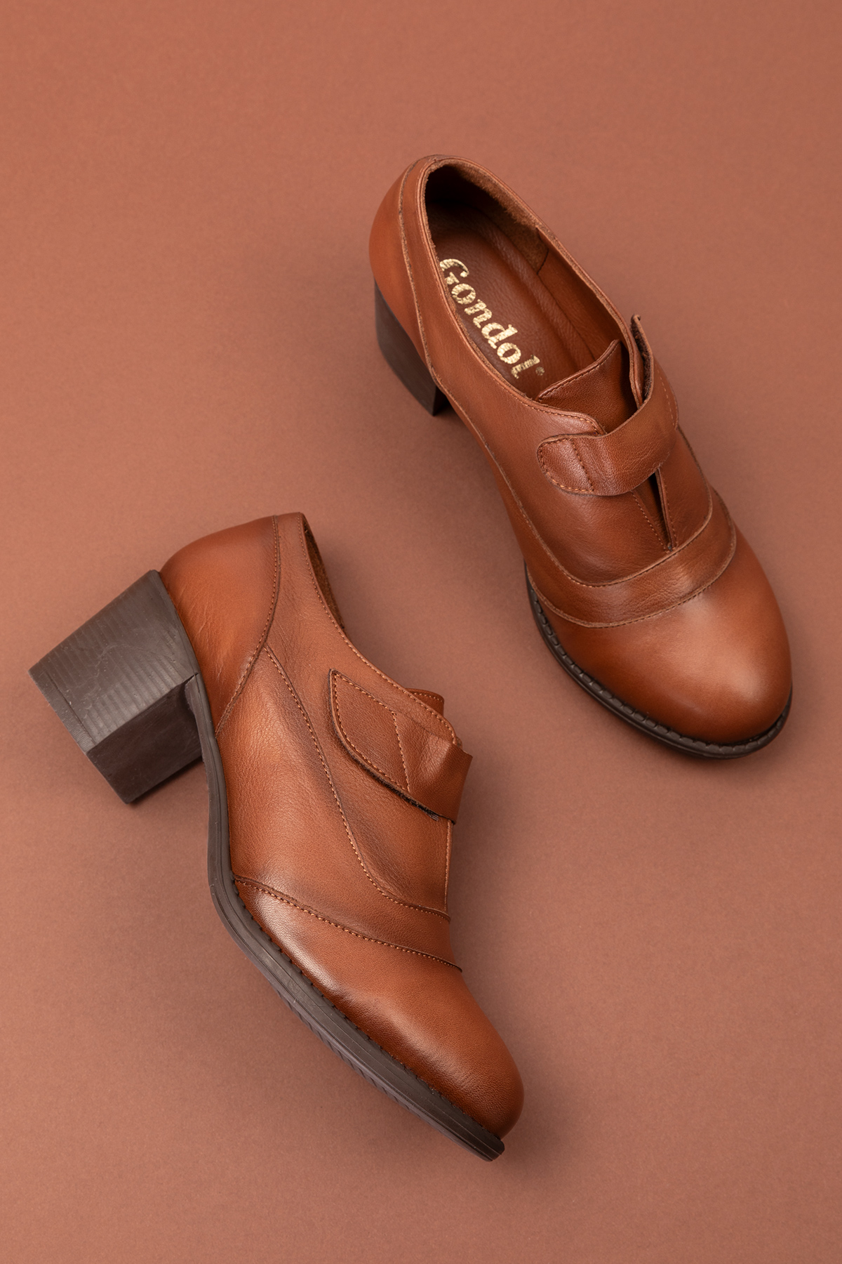 Gondol Kadın Hakiki Deri Rahat Topuklu Ayakkabı anl.7092 - Görsel 3