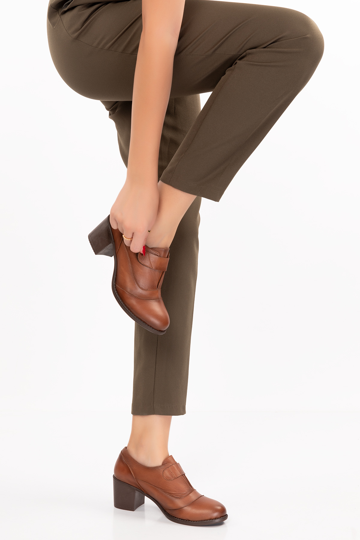 Gondol Kadın Hakiki Deri Rahat Topuklu Ayakkabı anl.7092 - Görsel 5