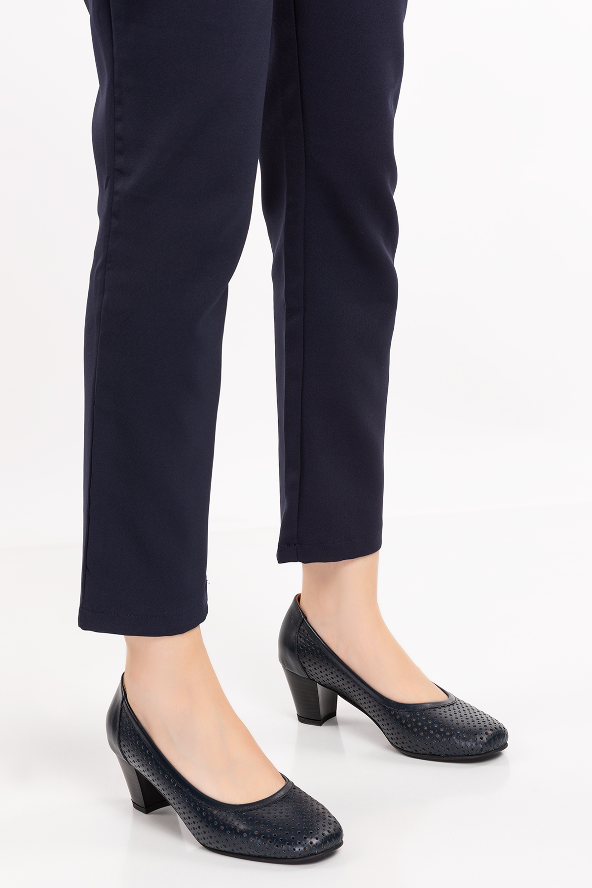 Gondol Hakiki Deri Klasik Topuklu Ayakkabı şhn.242y - Görsel 5