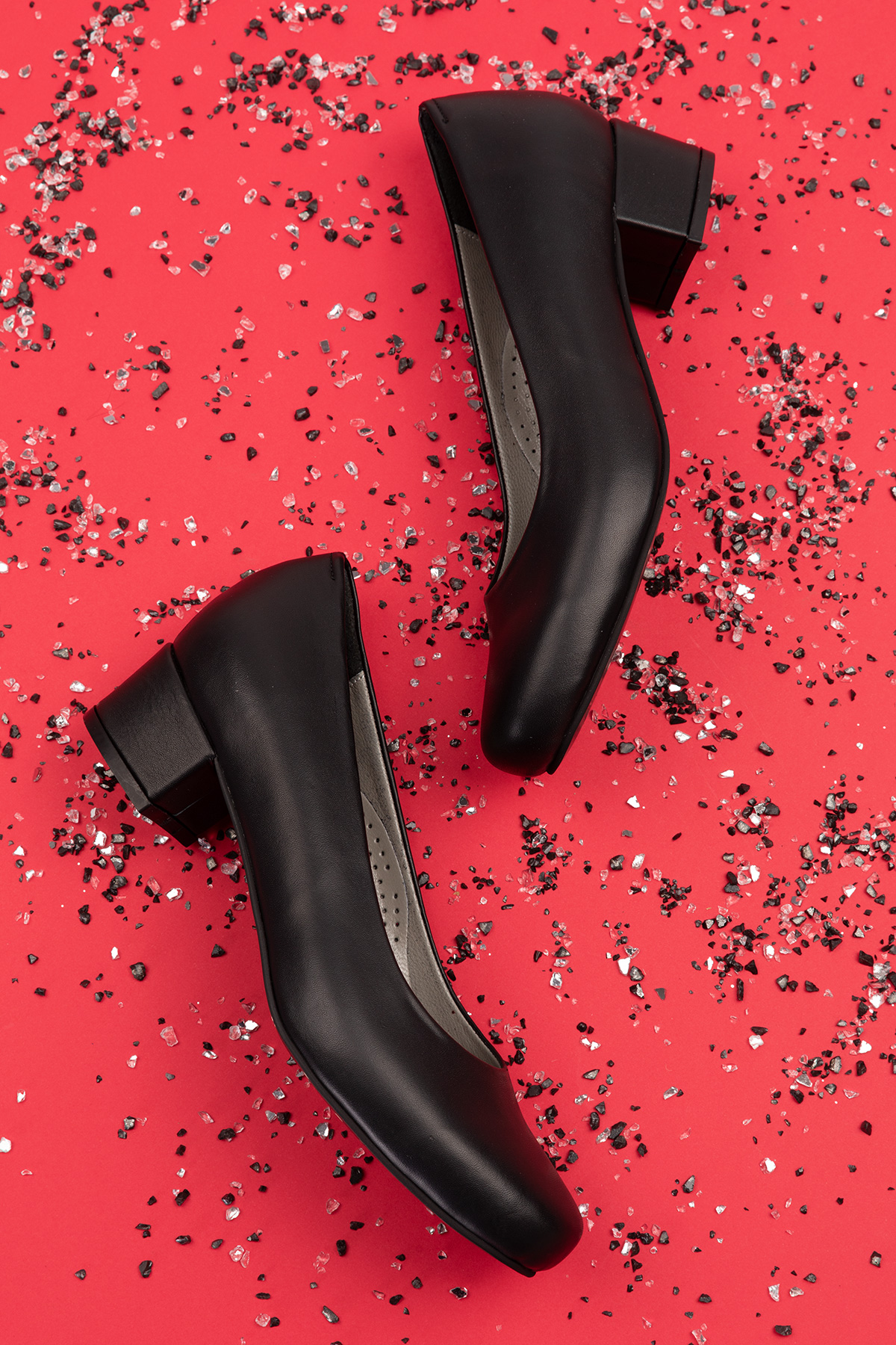 Gondol Kadın Hakiki Deri Rahat Topuklu Hostes Ayakkabı şhn.0242 - Görsel 5