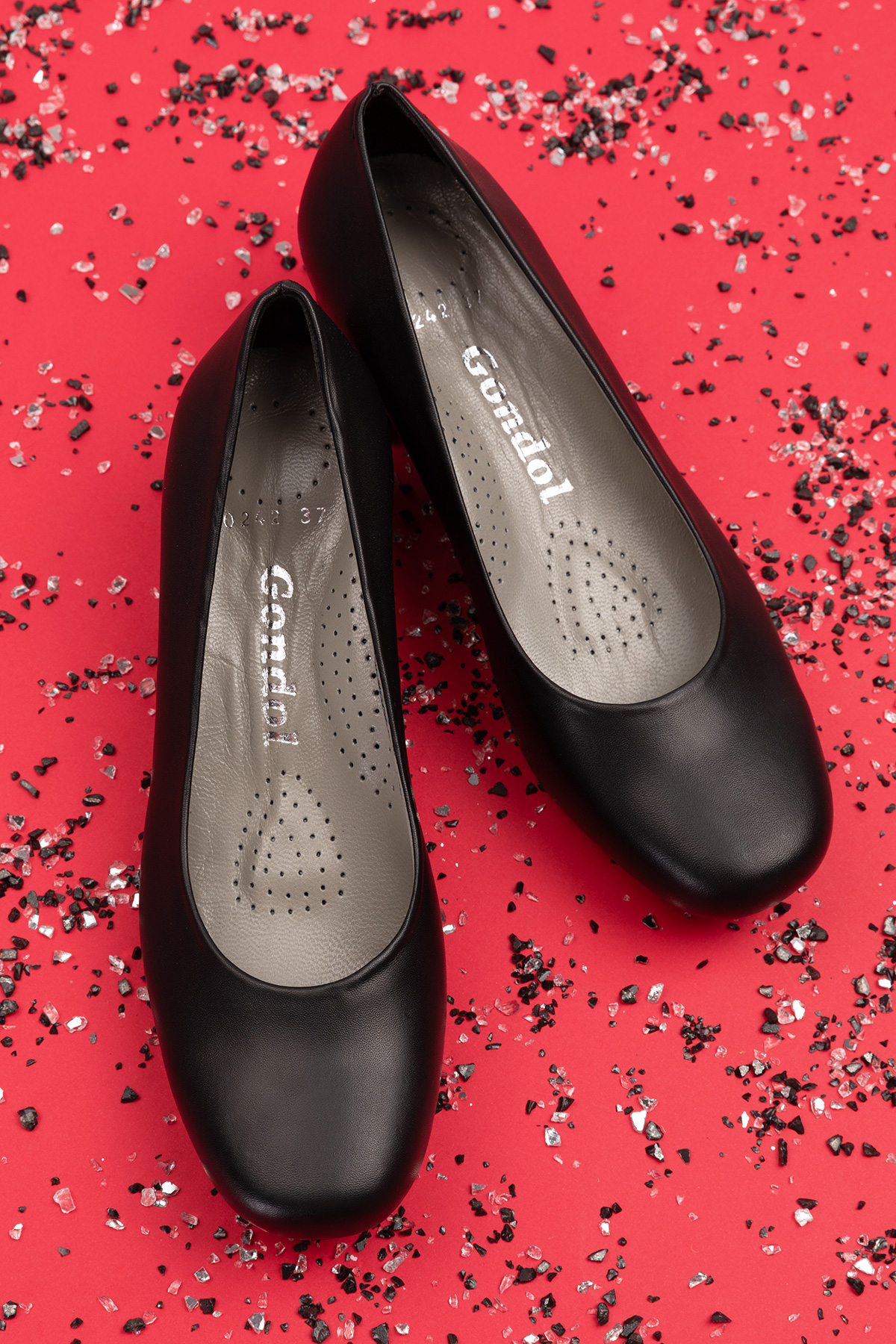 Gondol Kadın Hakiki Deri Rahat Topuklu Hostes Ayakkabı şhn.0242 - Görsel 7