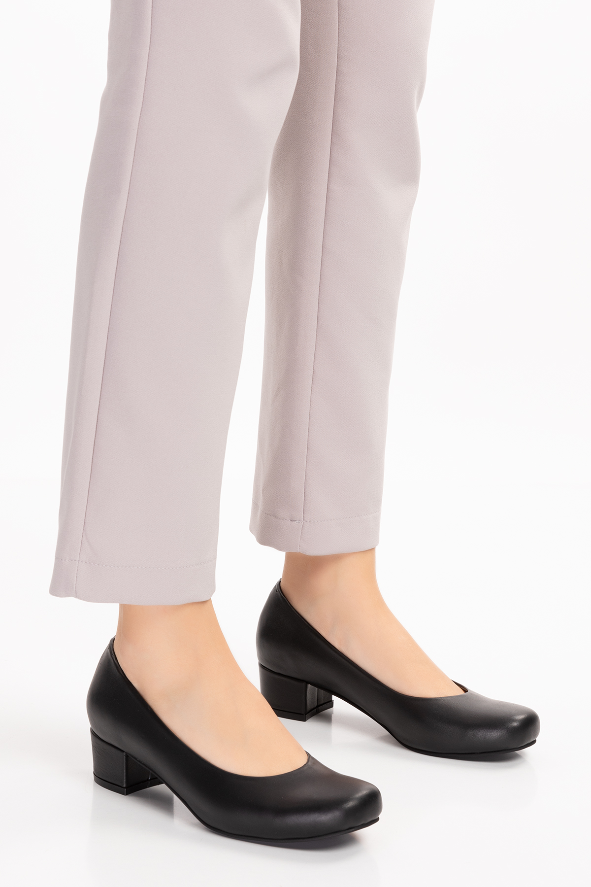 Gondol Kadın Hakiki Deri Rahat Topuklu Hostes Ayakkabı şhn.0242 - Görsel 8