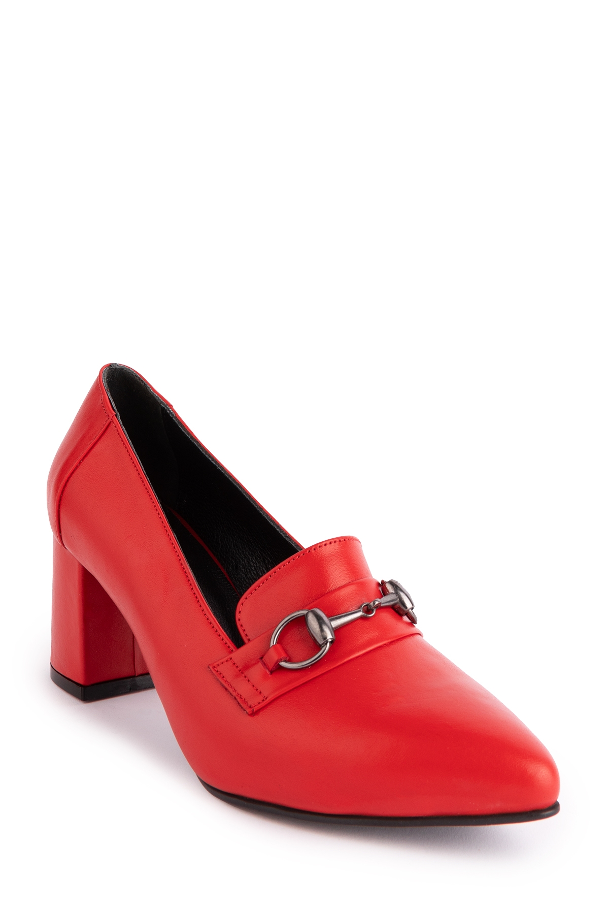 Gondol Kadın Hakiki Deri Klasik Topuklu Toka Detaylı Ayakkabı şhn.956 - Görsel 4